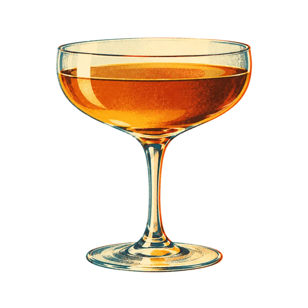 Fancy Whiskey Cocktail: KI-generierte Illustration