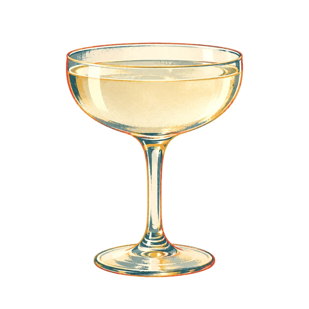 Gin Cocktail: KI-generierte Illustration