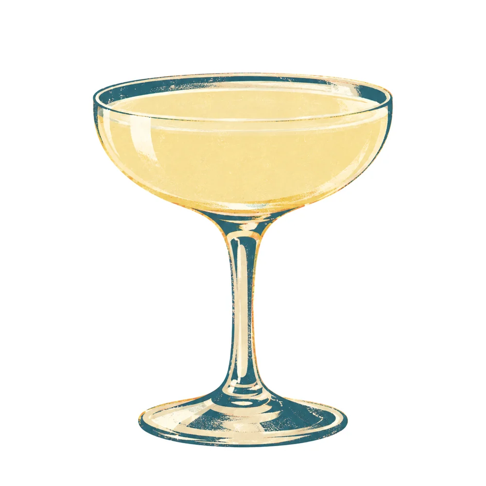 Gin Fizz: KI-generierte Illustration