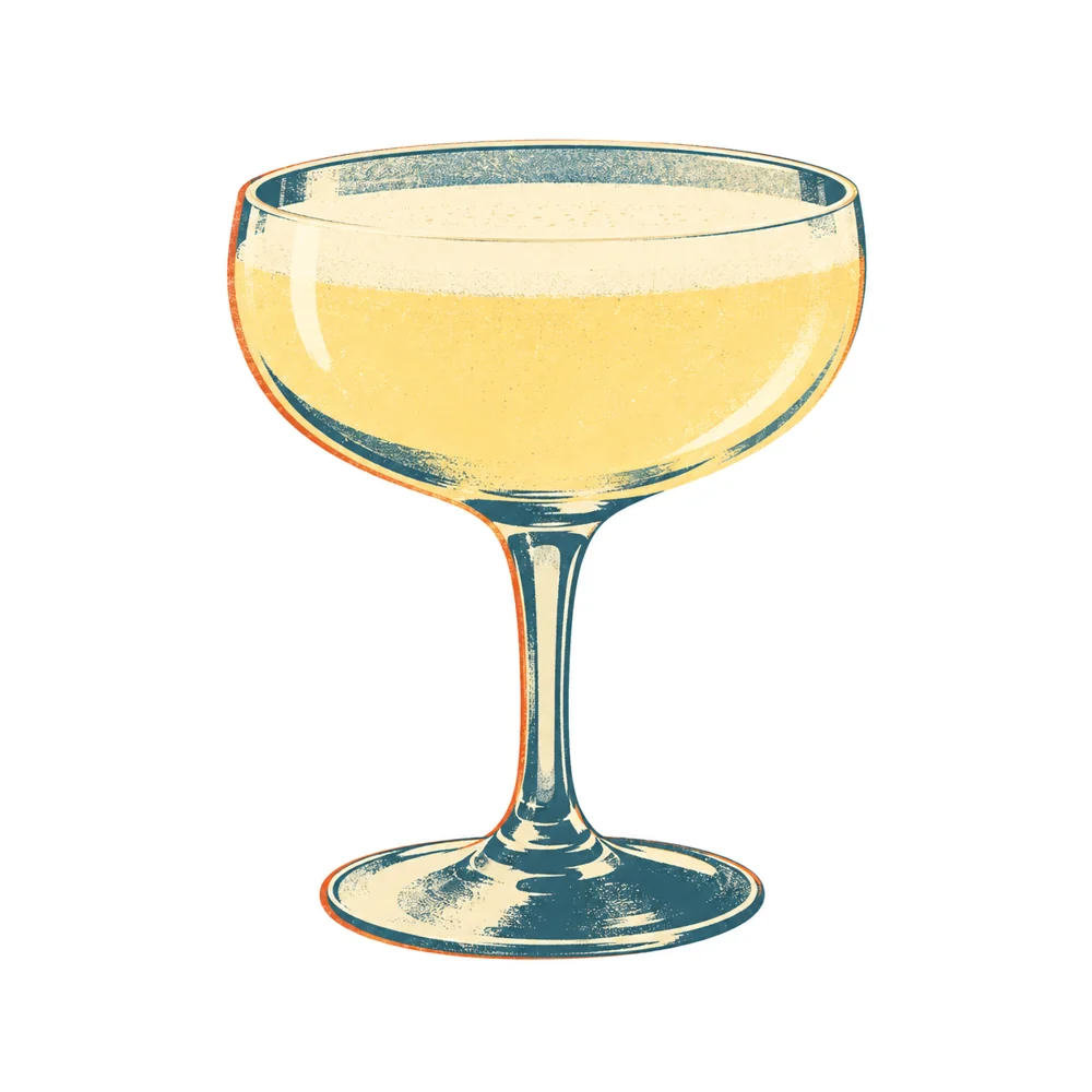 Gin Sour: KI-generierte Illustration