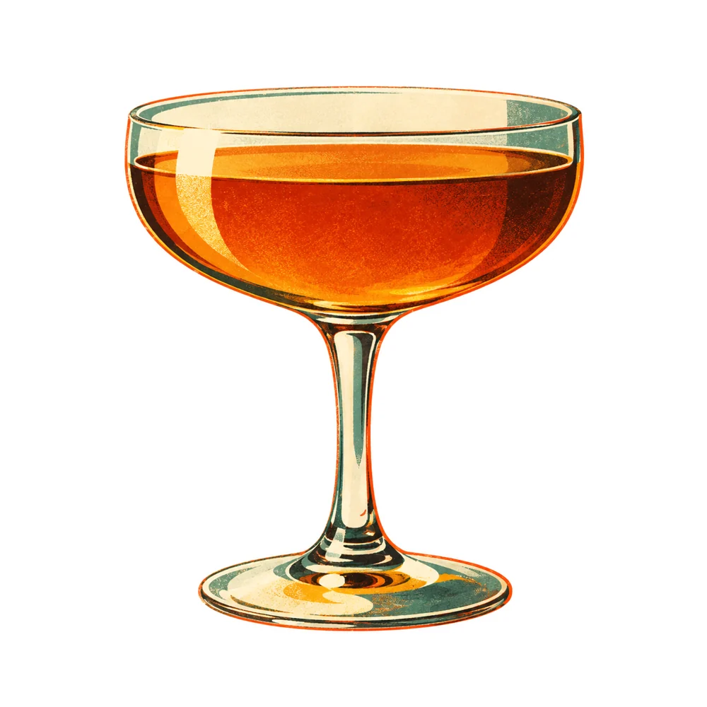 Hot Scotch Whiskey Sling: KI-generierte Illustration