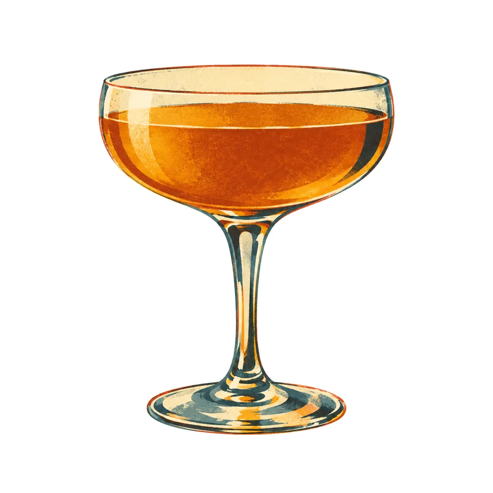 Jersey Lily Pousse Cafe: KI-generierte Illustration