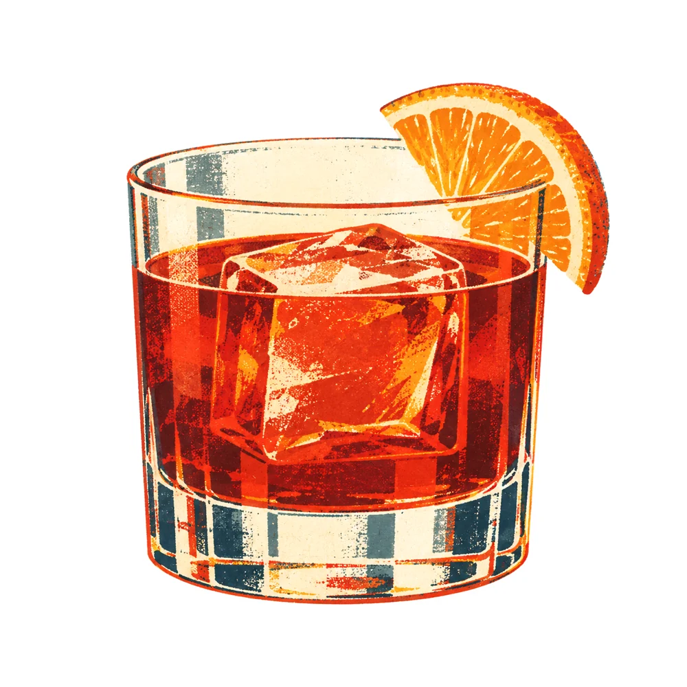 Negroni: KI-generierte Illustration