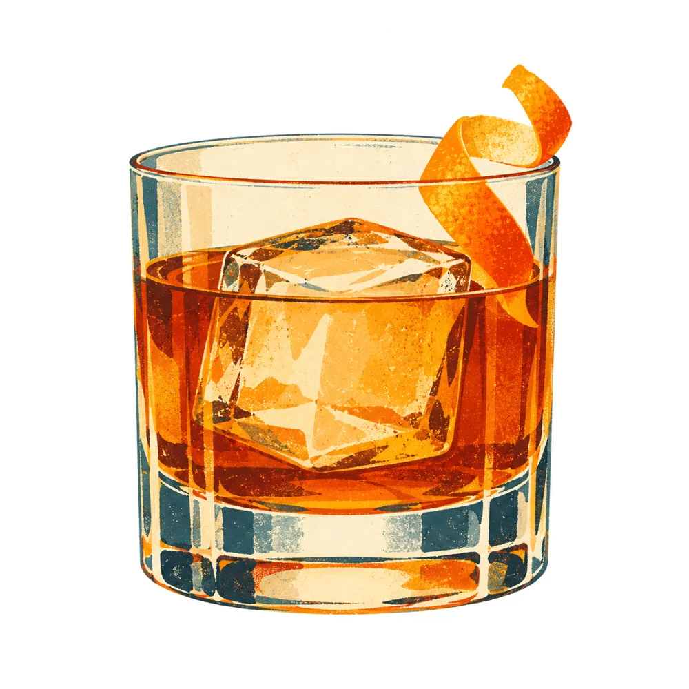 Old Fashioned: KI-generierte Illustration