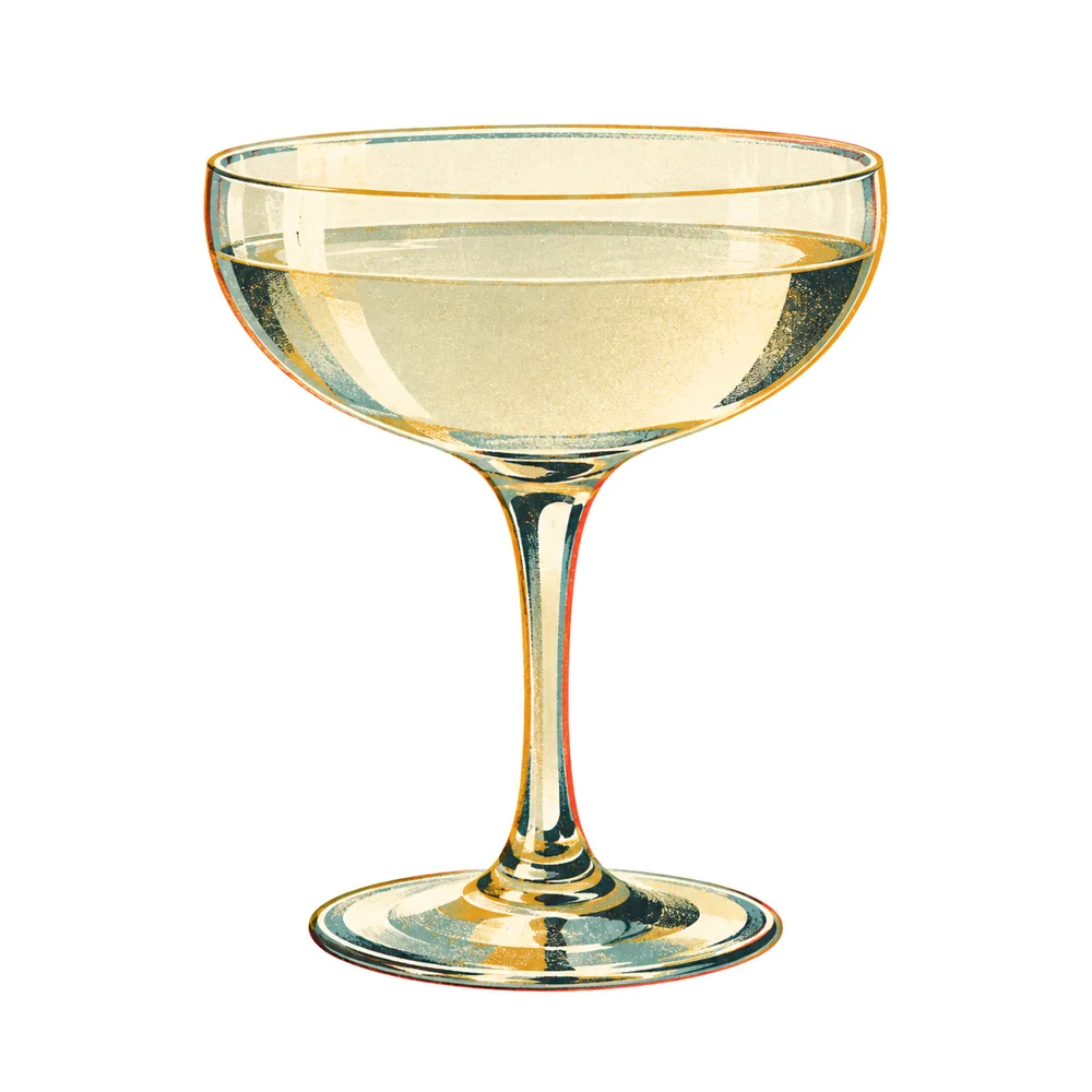 Old Tom Gin Cocktail: KI-generierte Illustration