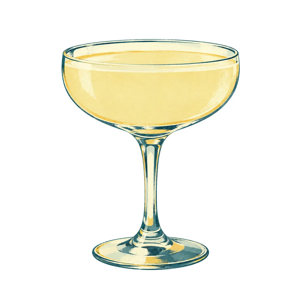 Sour Gin Fizz: KI-generierte Illustration