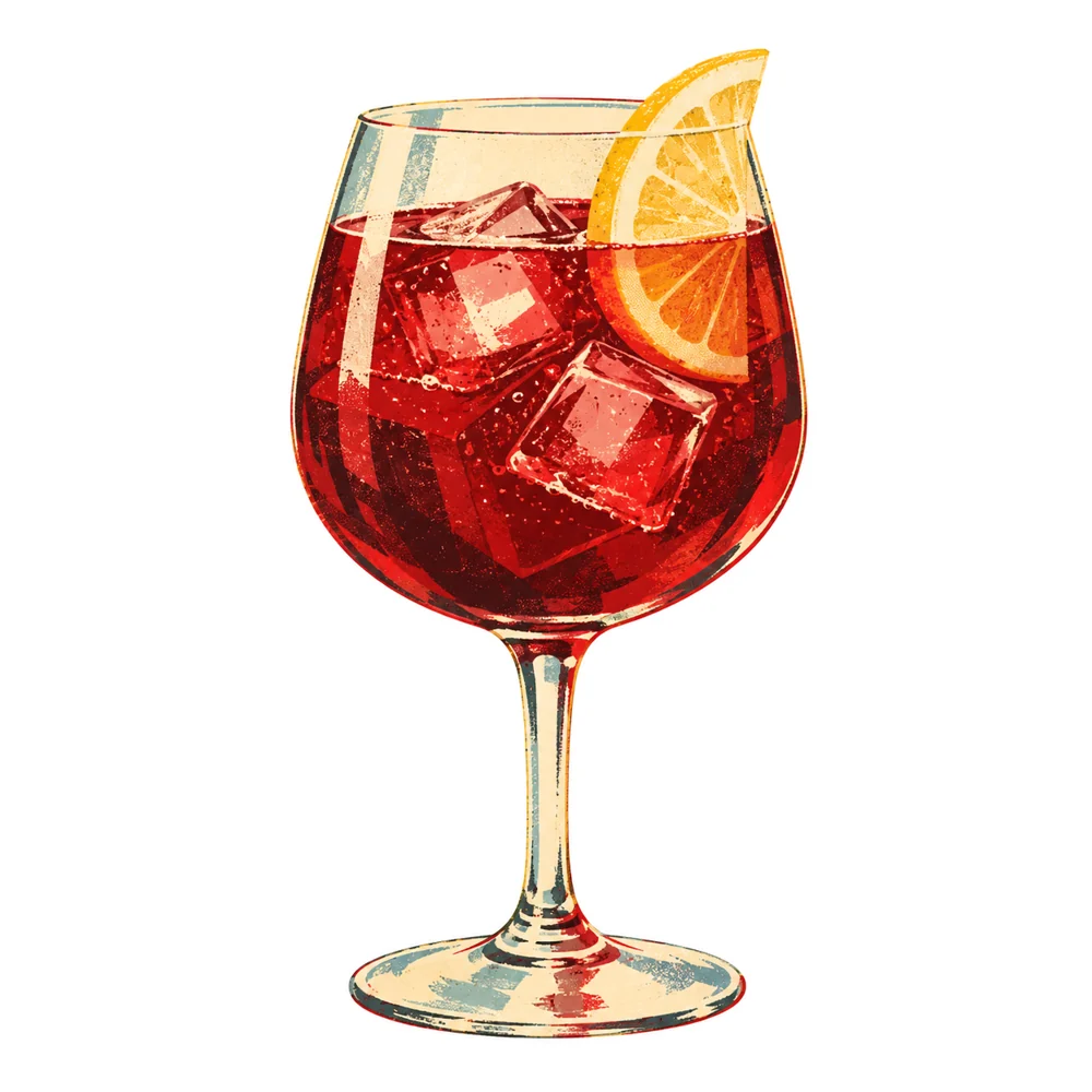 Tinto de Verano: KI-generierte Illustration
