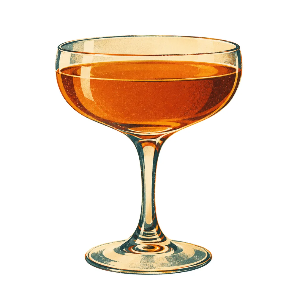 Whiskey Julep: KI-generierte Illustration