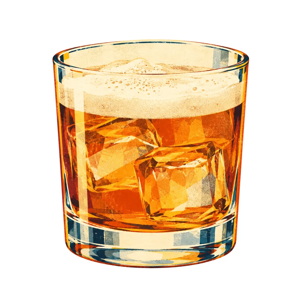 Whiskey Sour: KI-generierte Illustration