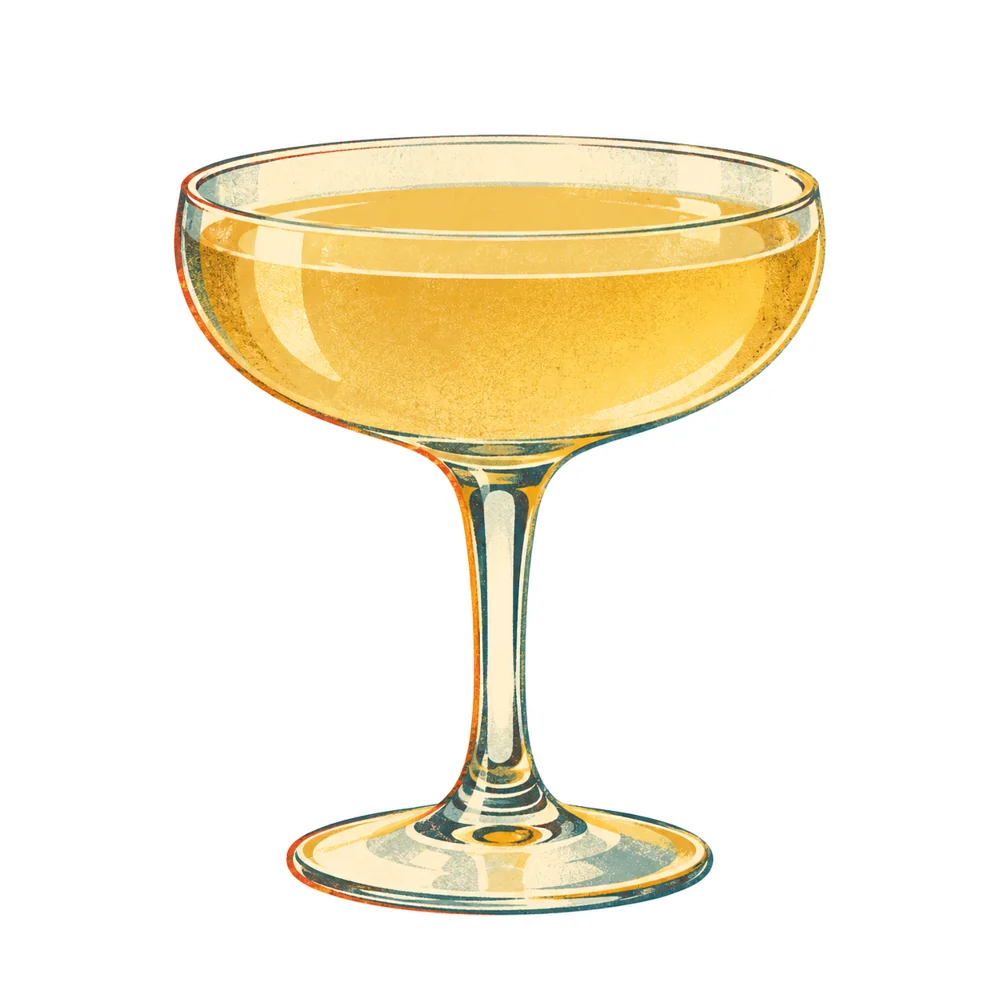 White Wine Cobbler: KI-generierte Illustration